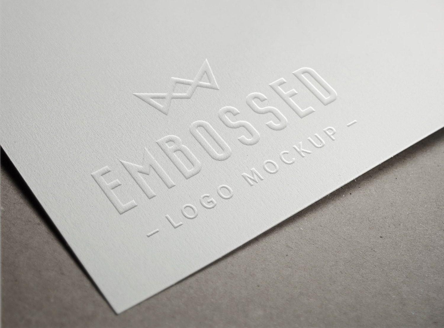 Download Embossed Paper Logo Mockup Best Free Mockups