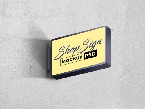 Store-wall-signage-mockup-psd-02 - Free Mockup World