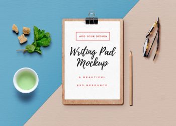 Writing Pad Mockup PSD