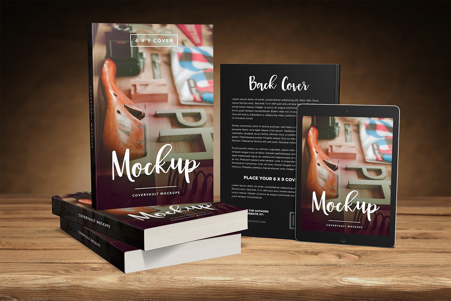 Paperback Books Tablet Mockup Free Mockup World