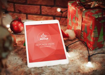 Free iPad Mockup Xmas