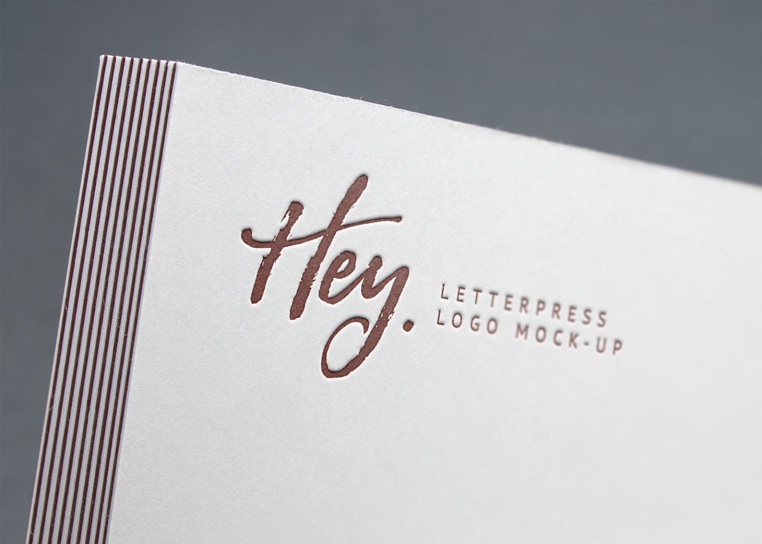 Download Letterpress Logo Mockup PSD - Best Free Mockups