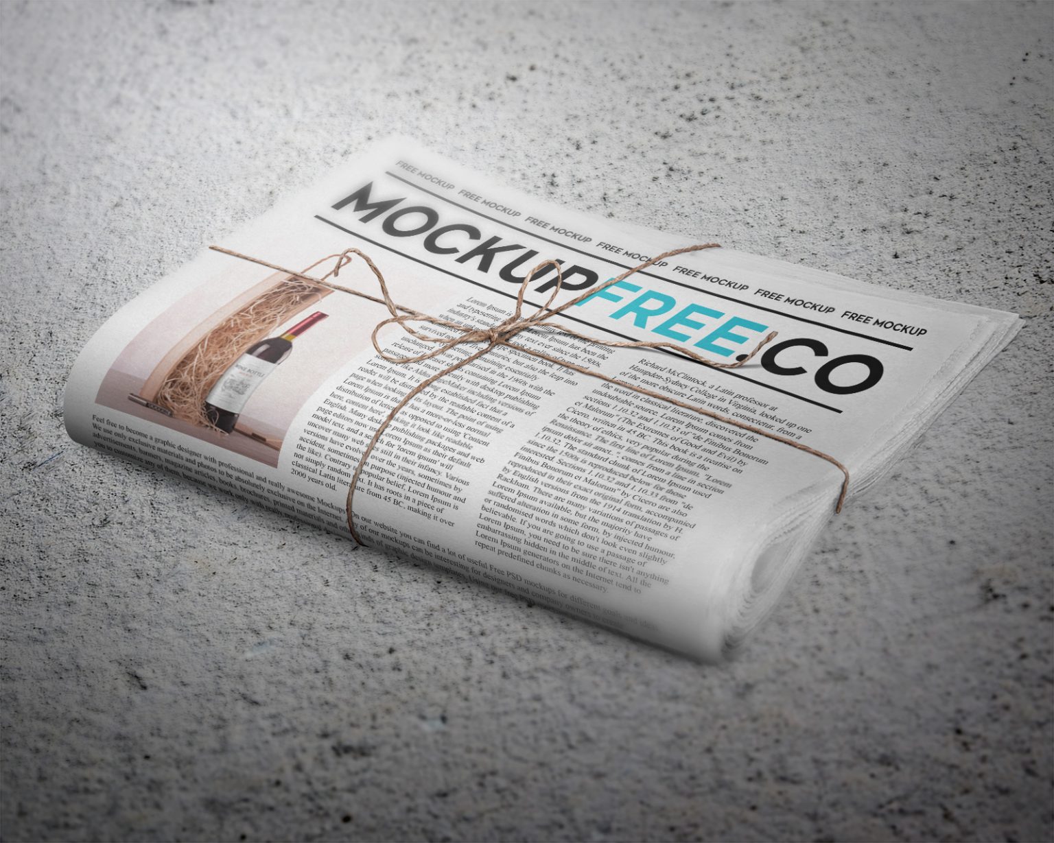 Newspaper / Newsletter Mockup — Free Mockup World