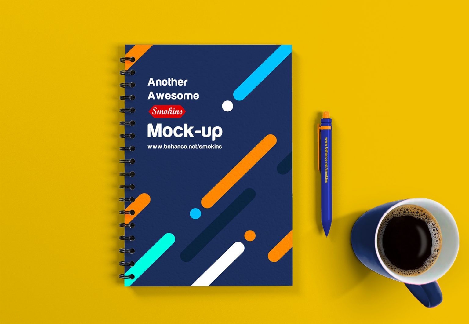 Download Free Spiral Notebook Mockup 02 - Best Free Mockups