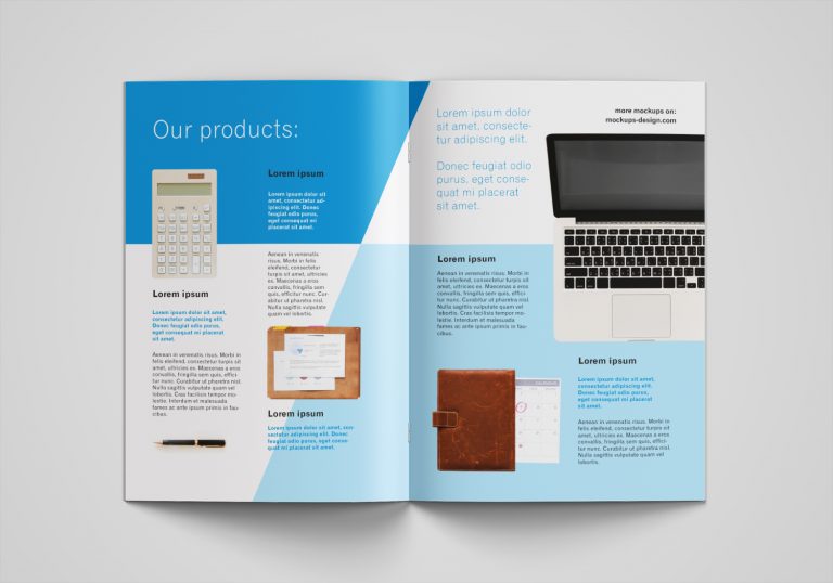 Download A4 Brochure Catalog Mock-up - Best Free Mockups