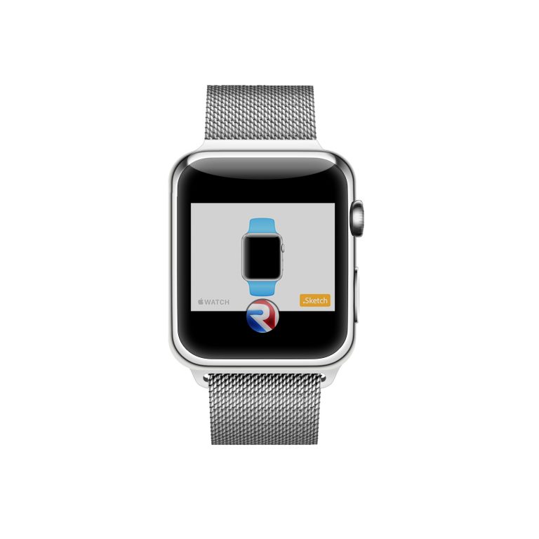 Apple Watch Silver Mockup