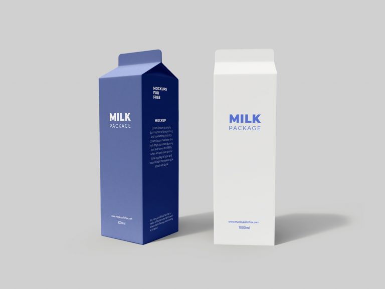 Download Free Milk Packaging Mockup - Best Free Mockups