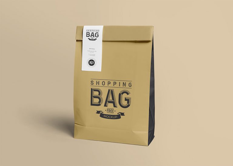 Download Food Delivery Paper Bag Free Mockup - Best Free Mockups