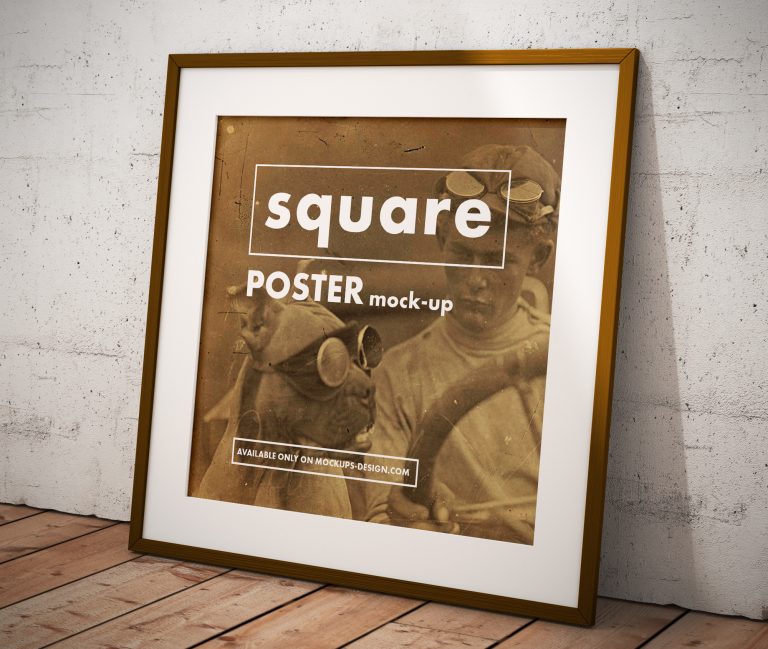 Square Poster Mockup - Best Free Mockups