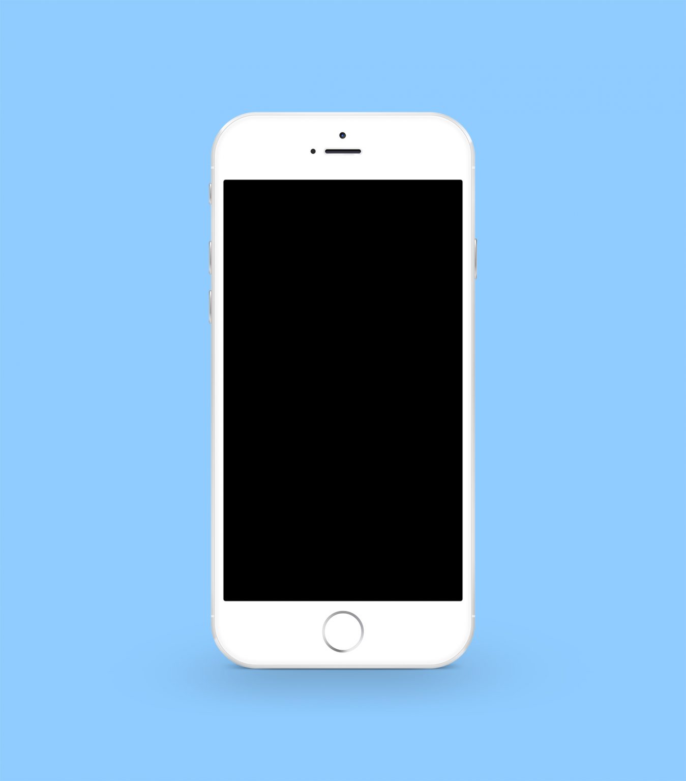 White iPhone 6 Plus Mockup PSD — Free Mockup World