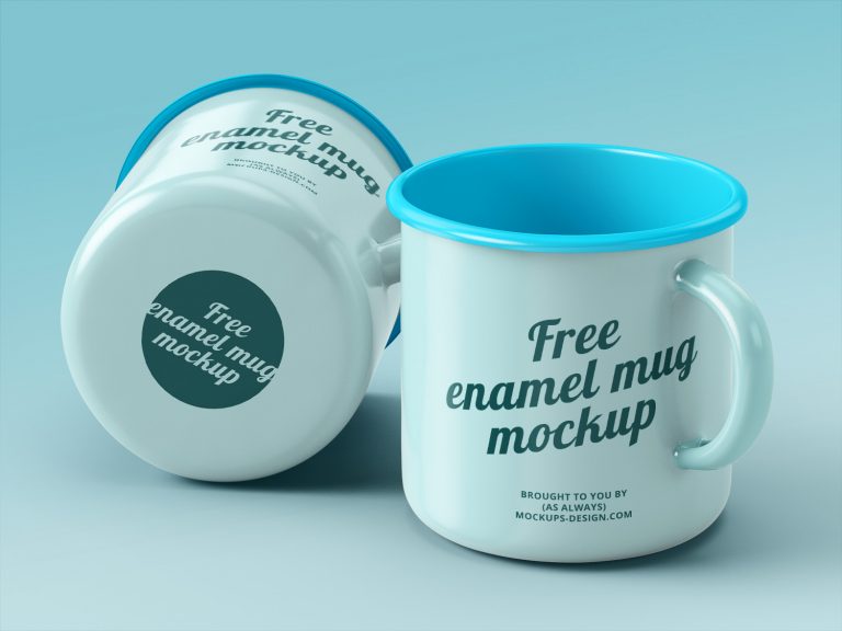 Download Free Enamel Mugs Mockup - Best Free Mockups
