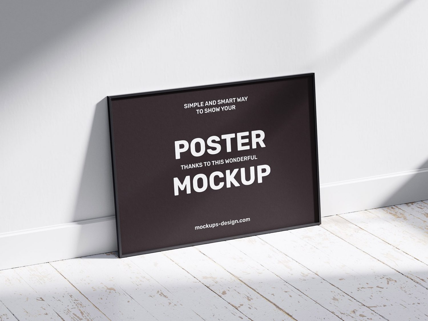 Horizontal Poster Frame Mockup