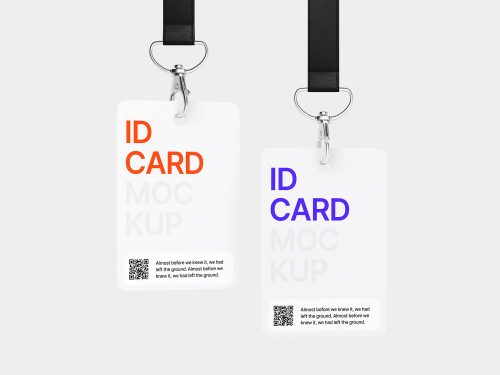 Realistic ID Cards Free Mockup - Free Mockup World