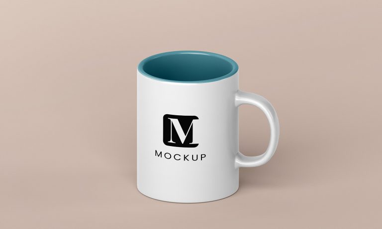 Minimal Coffee Mug Arrangement with Copy Space Free Mockup - Free ...