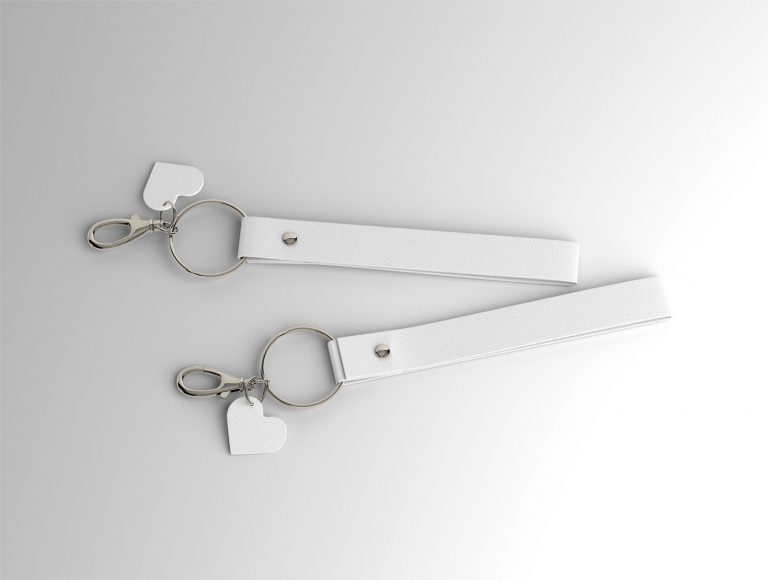 Leather Keychain Free Mockup - Free Mockup World