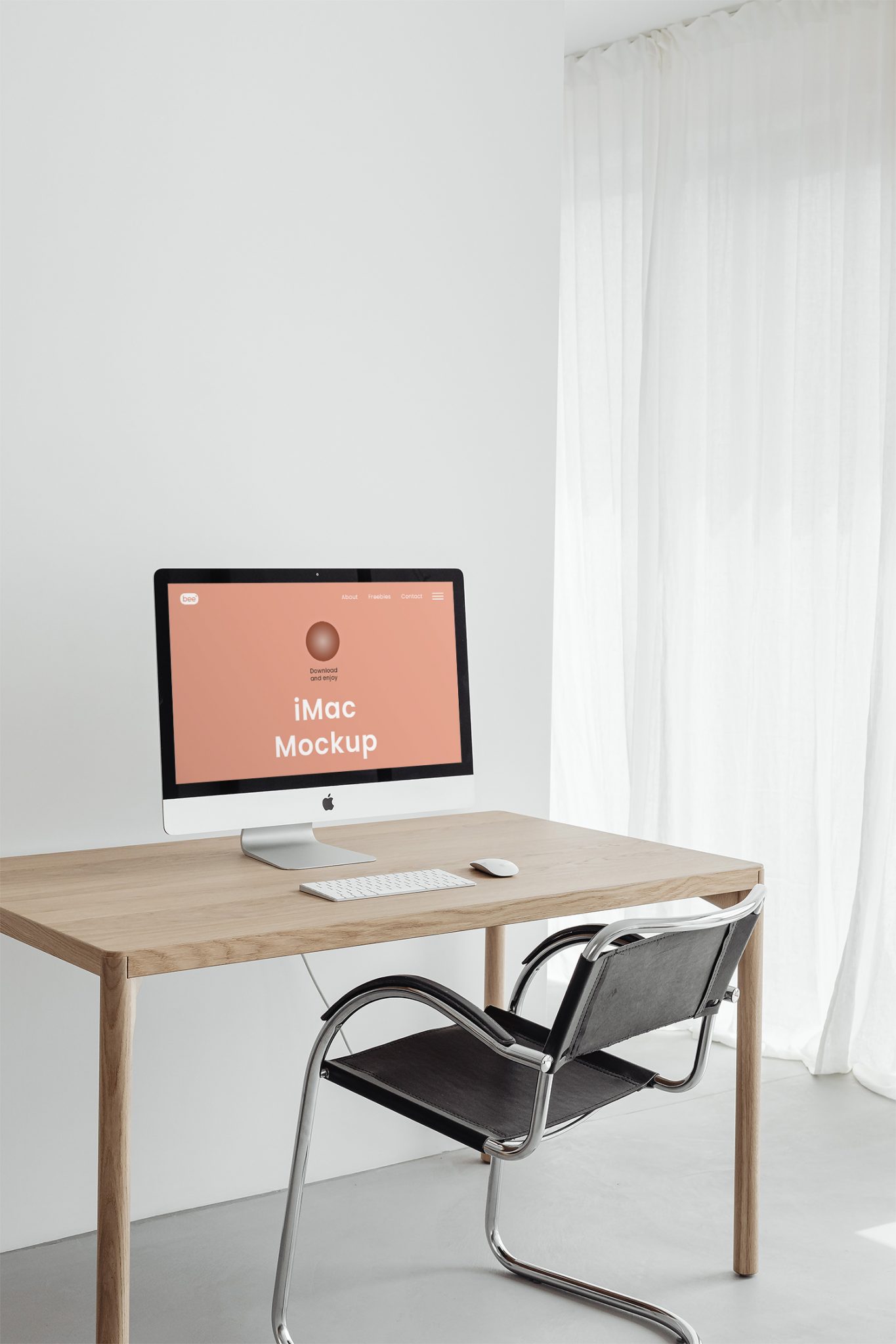 Home Office IMac Free Mockup — Free Mockup World