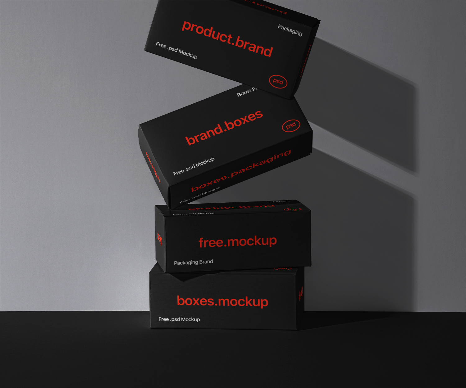 Boxes Brand Packaging Product Free Mockup - Free Mockup World