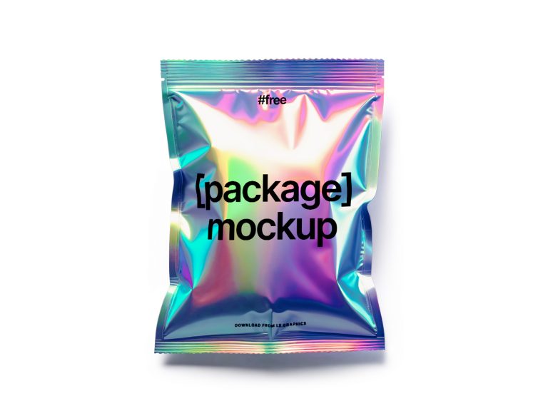 Holographic Package Free Mockup Free Mockup World   Holographic Package Free Mockup 01 768x576 