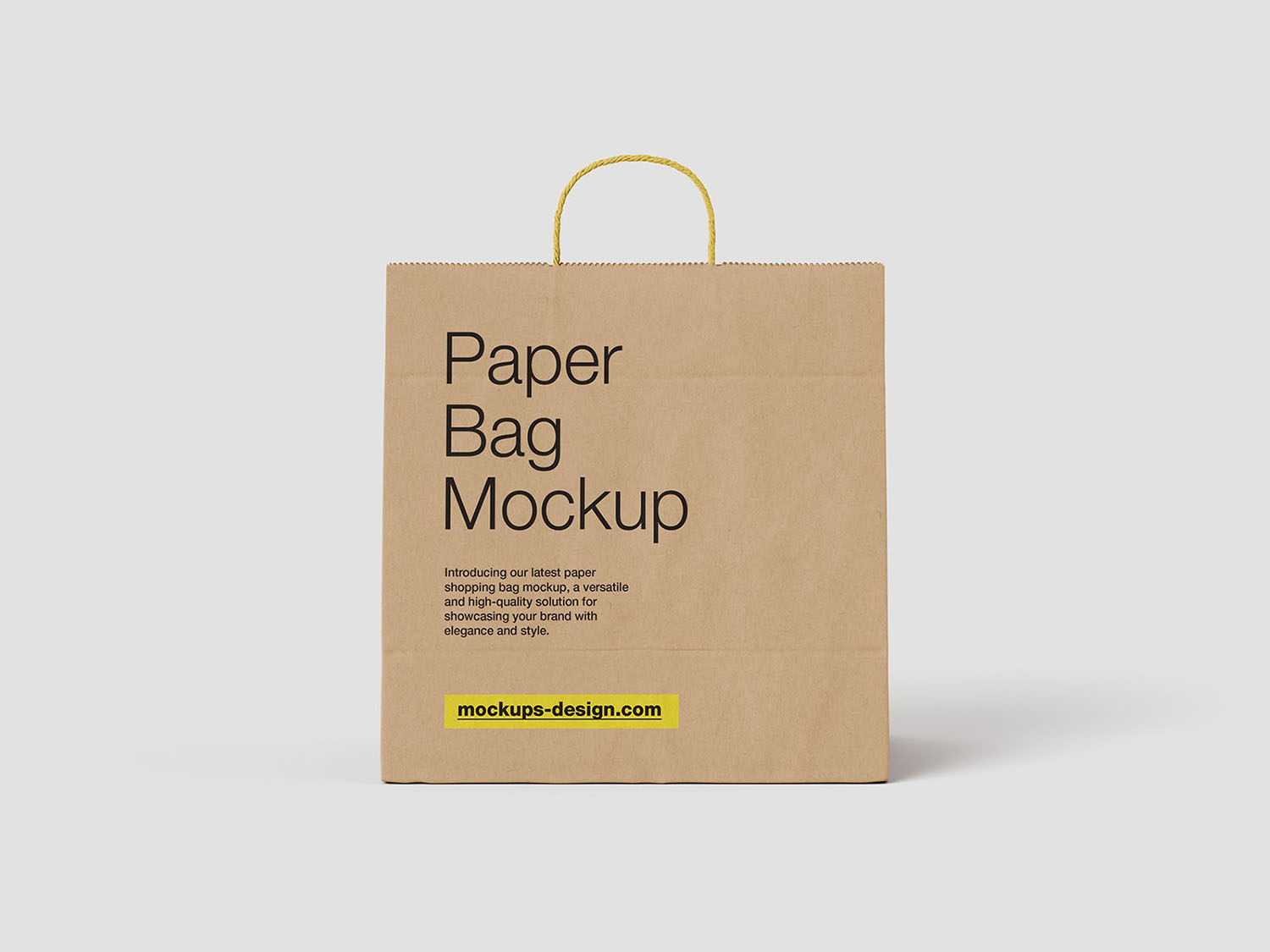 Paper Shopping Bag Free Mockup - Free Mockup World