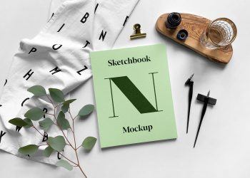 Free Sketchbook/Logo Mockup