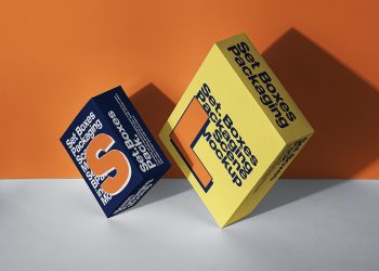 Two Boxes Free Mockup Set