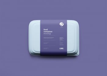 Food Container Box Mockup